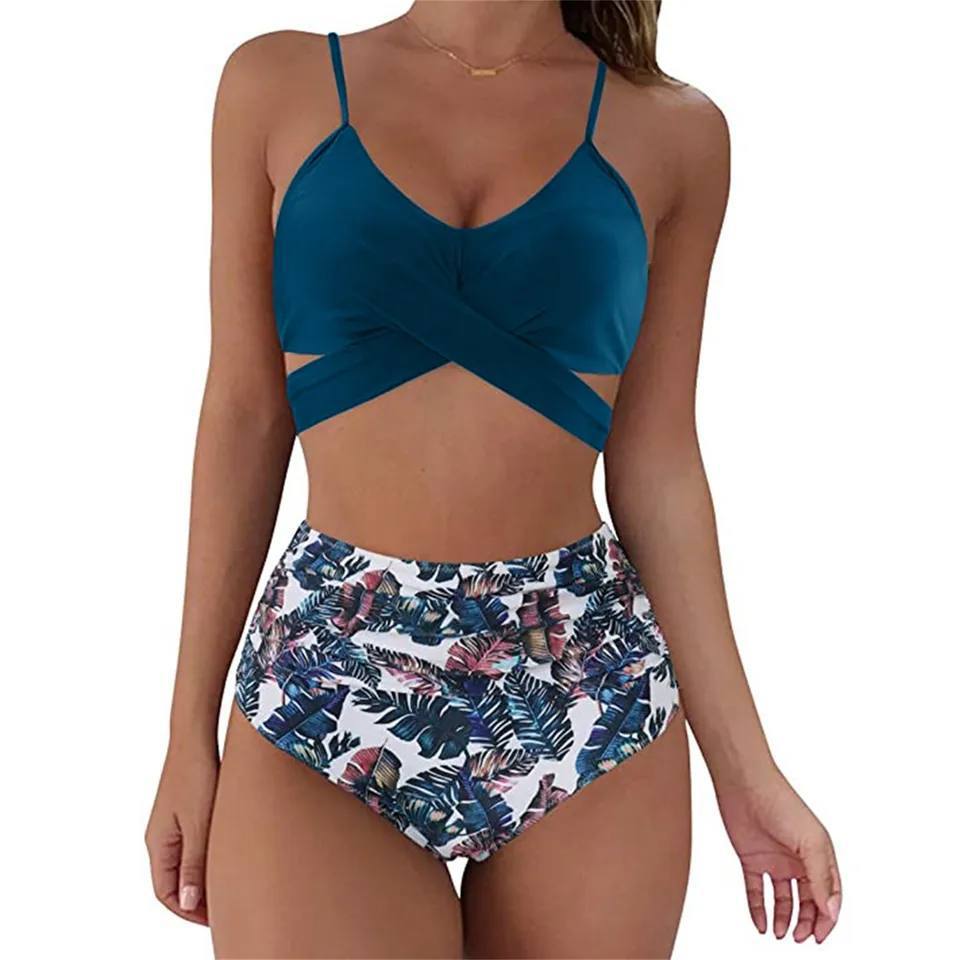 Bikini taille haute coloré - pour femmes - Projet Paris - Élégance estivale - Confort et style - Parfait pour la plage