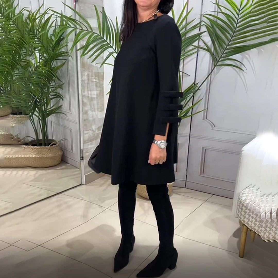 Robe décontractée à manches longues pour femmes - Confortable - Projet Paris - Look casual -