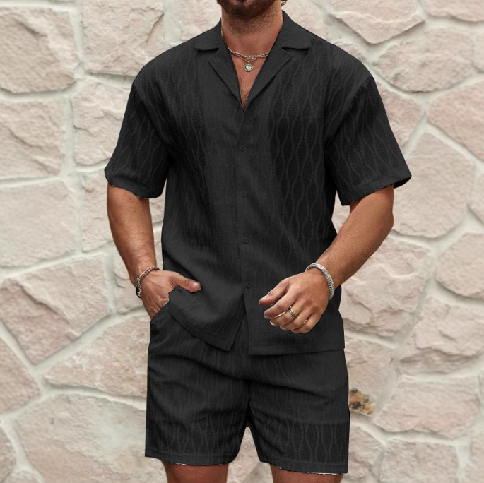 Ensemble jacquard homme – Projet Paris Cuban – Texture luxueuse, style unique
