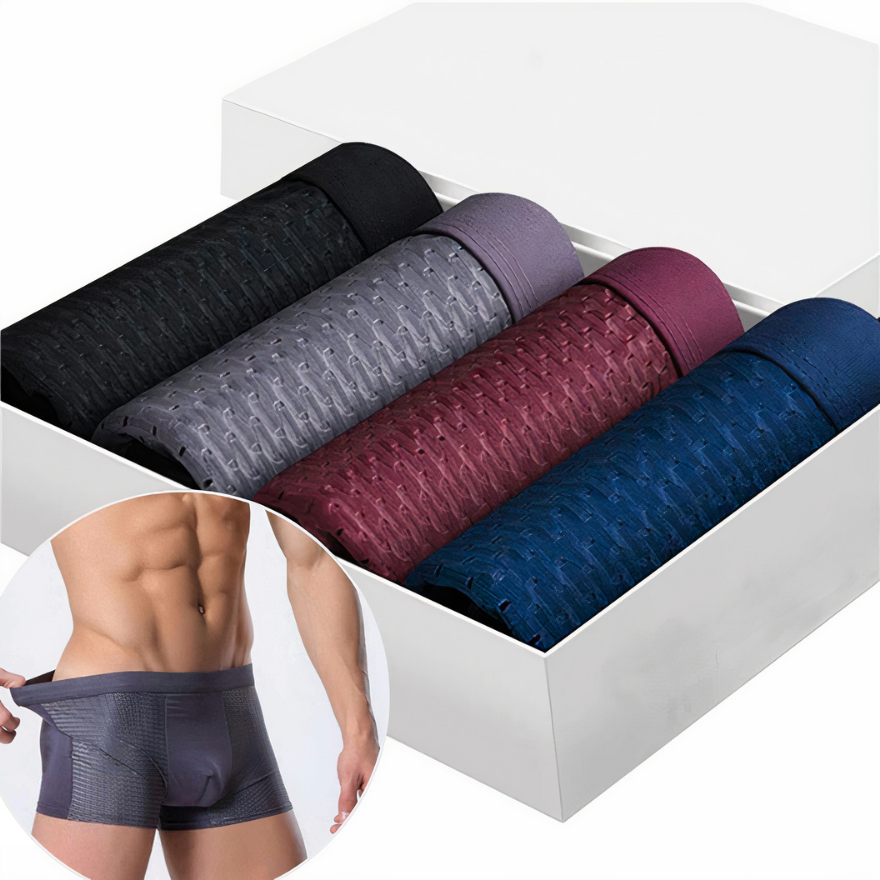 Set de boxers en bambou aux couleurs tendance - Confort et style - Projet Paris - Tissu doux