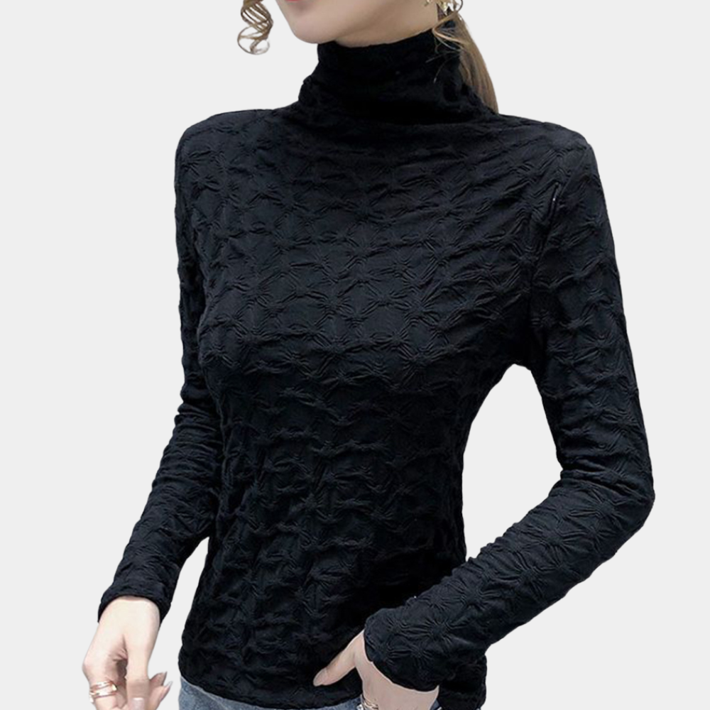 Blouse stylée avec col haut pour femmes - Élégante - Projet Paris - Chic et polyvalente