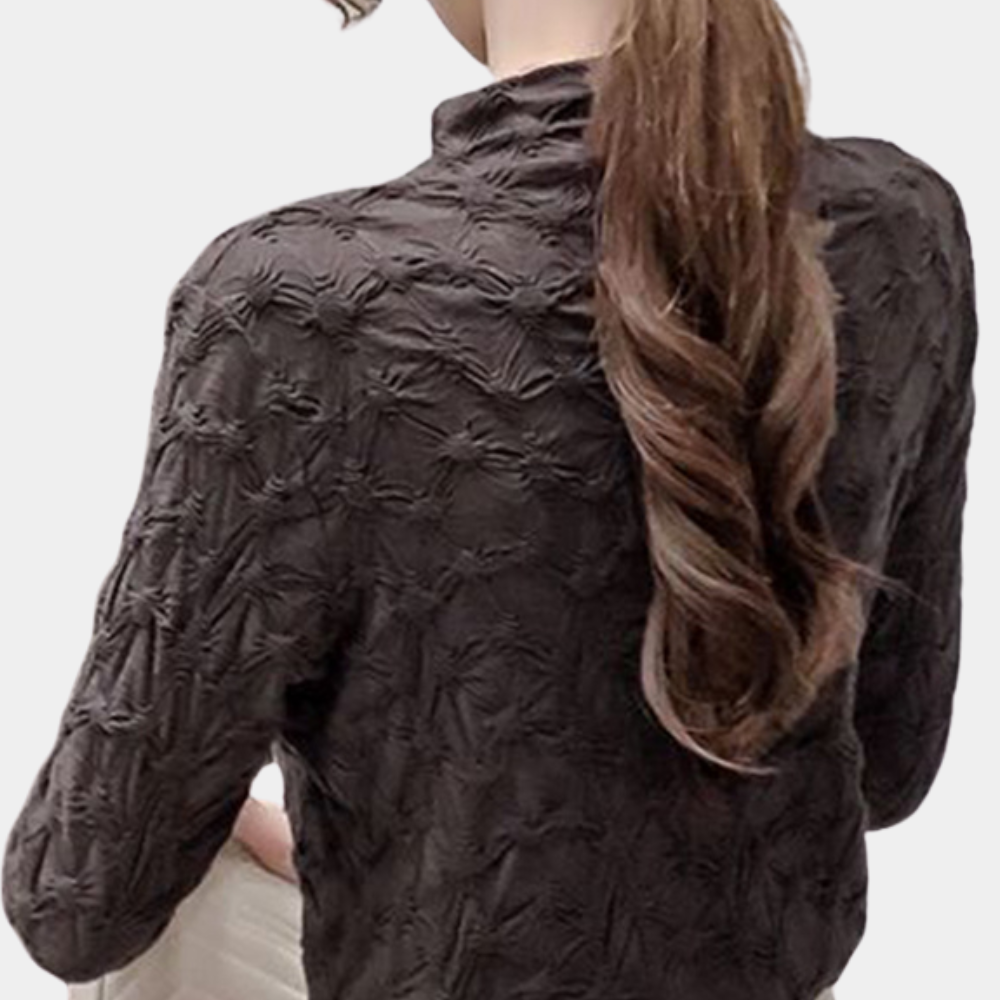 Blouse stylée avec col haut pour femmes - Élégante - Projet Paris - Chic et polyvalente