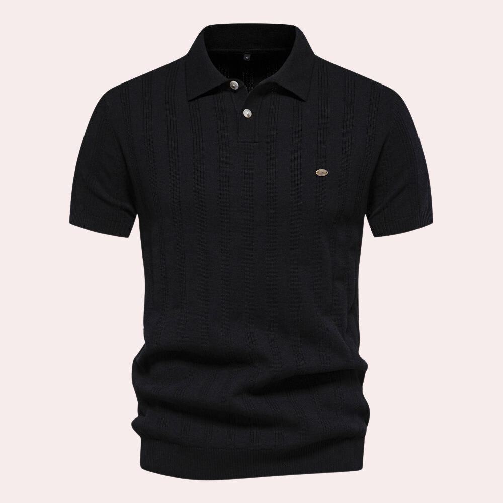 Polo  homme en tricot – Respirant et élégant – Projet Paris – Confort et style moderne