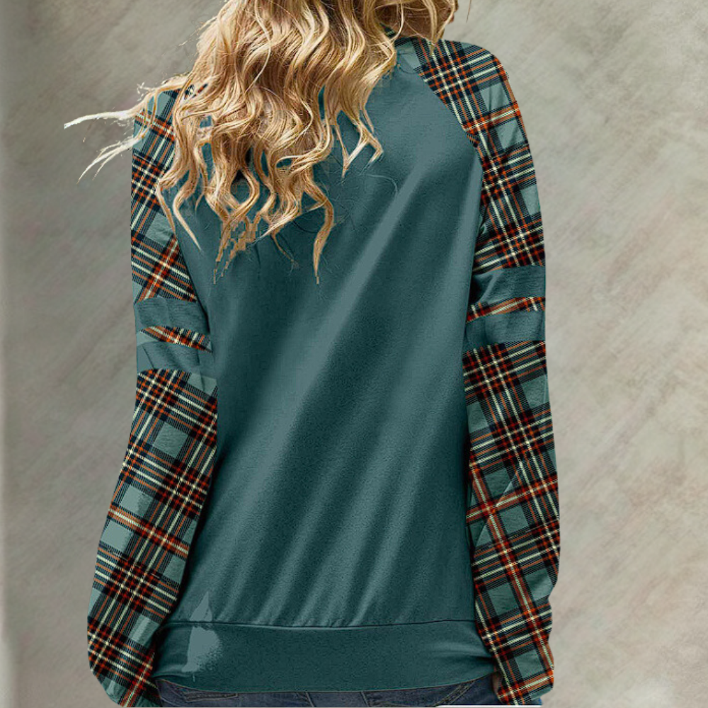 Hoodie à carreaux tendance pour femmes - Look moderne - Projet Paris - Coupe confortable