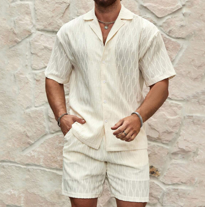 Ensemble jacquard homme – Projet Paris Cuban – Texture luxueuse, style unique