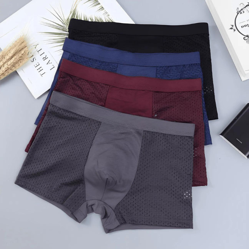 Set de boxers en bambou aux couleurs tendance - Confort et style - Projet Paris - Tissu doux