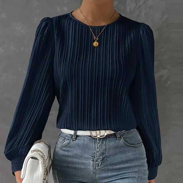 Blouse Plissée – Projet Paris – Élégance intemporelle – Confort et fluidité
