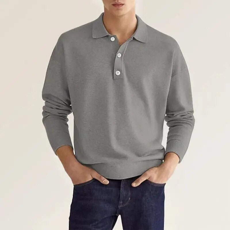 Polo manches longues classique homme – Élégance intemporelle – Projet Paris – Coupe moderne, confortable