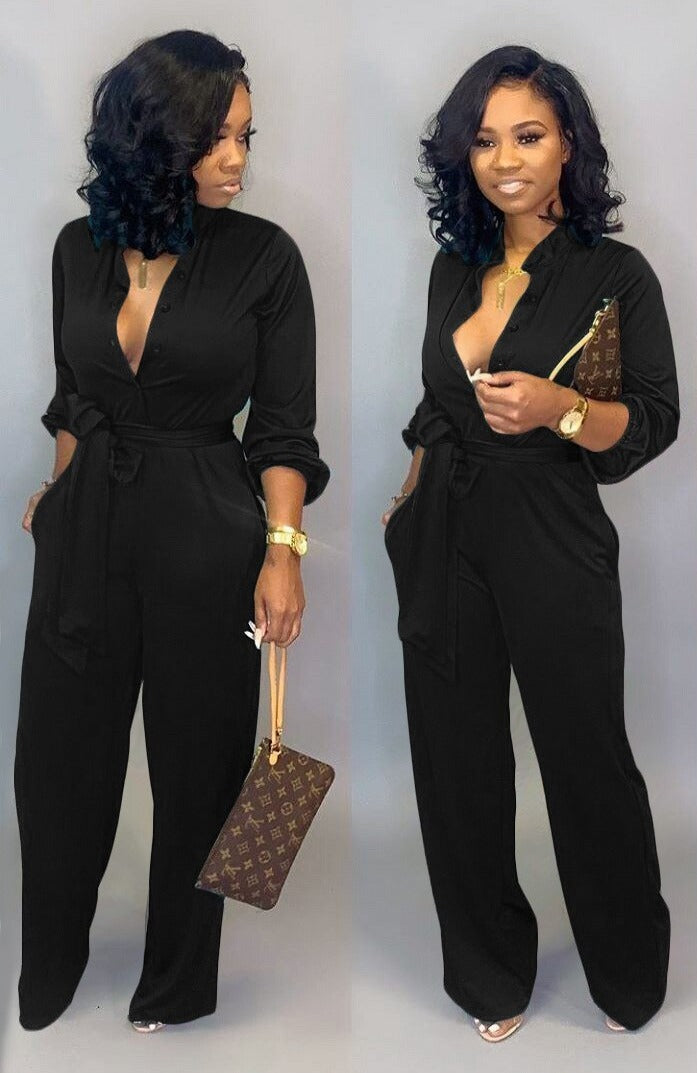 Jumpsuit à manches longues - Élégante et confortable - Projet Paris - Parfaite pour une tenue moderne et chic
