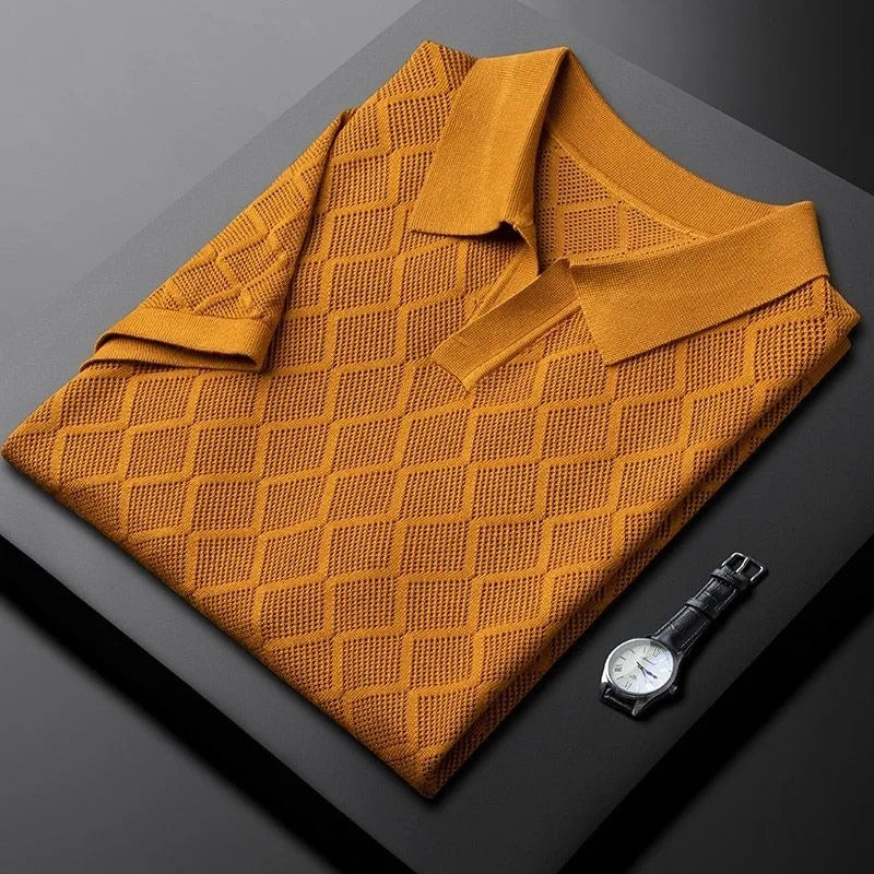 Polo en coton tricoté homme – Élégance décontractée – Projet Paris – Confort et design moderne