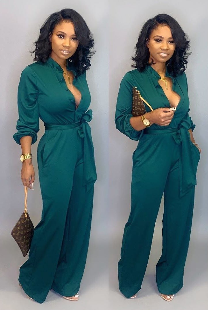 Jumpsuit à Manches Longues – Projet Paris – Look Moderne et Stylé