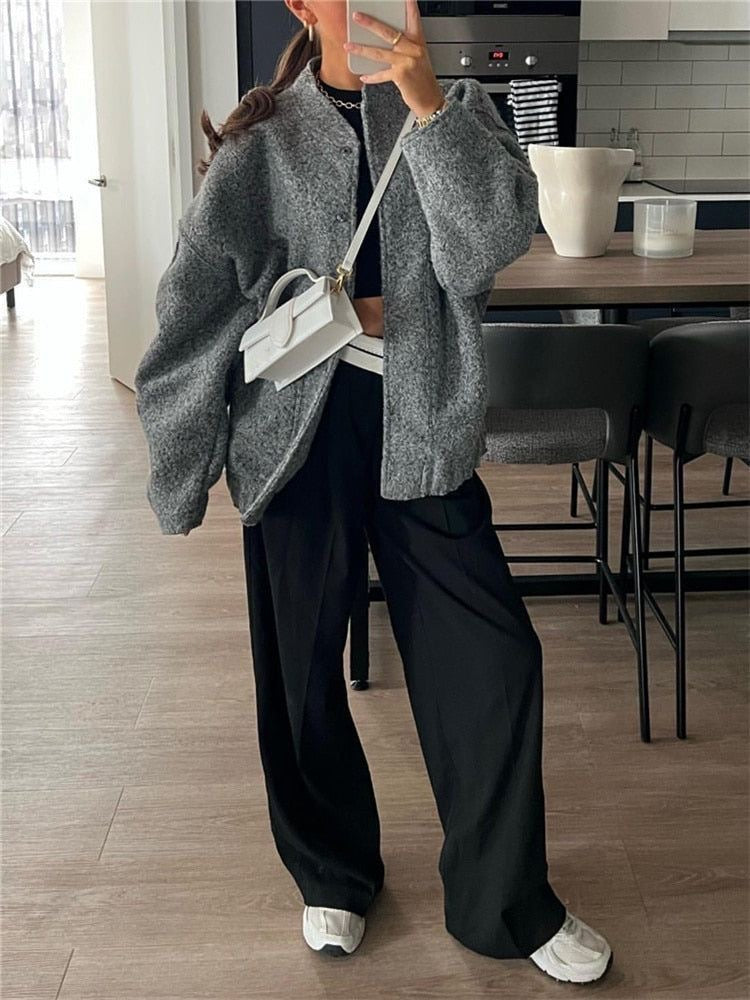 Bomber oversize - Projet Paris - Style audacieux et confortable - Parfait pour un look urbain