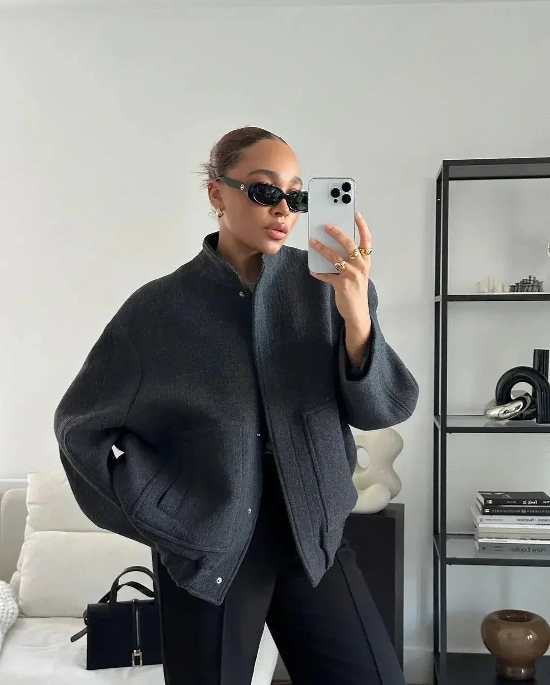 Bomber oversize - Projet Paris - Style audacieux et confortable - Parfait pour un look urbain
