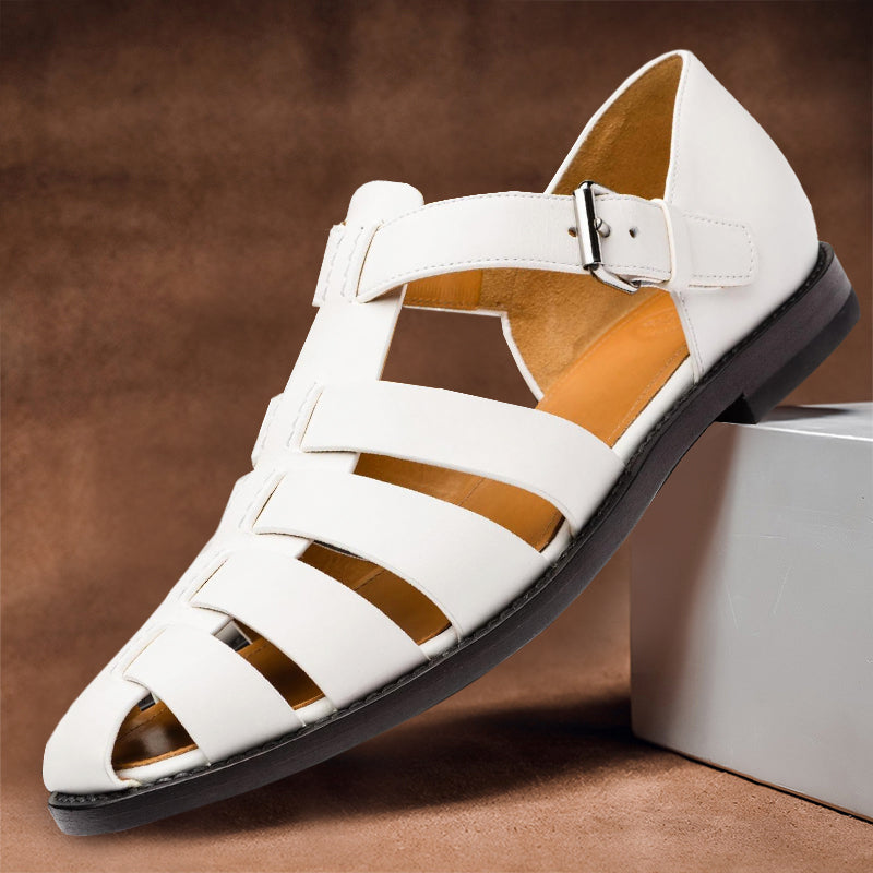 Sandales en cuir pour homme – Élégantes & confortables – Projet Paris