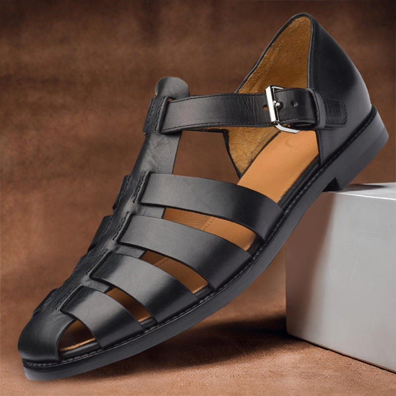 Sandales en cuir pour homme – Élégantes & confortables – Projet Paris