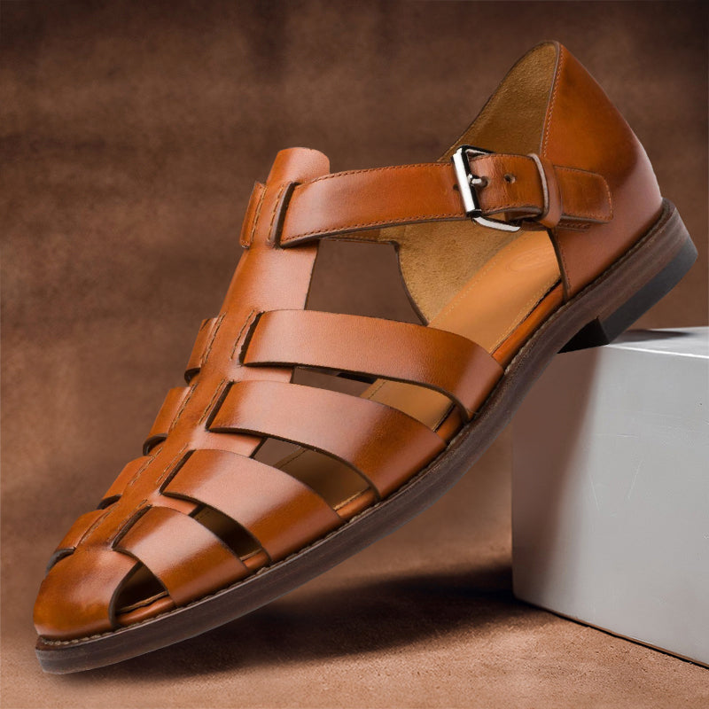 Sandales en cuir pour homme – Élégantes & confortables – Projet Paris