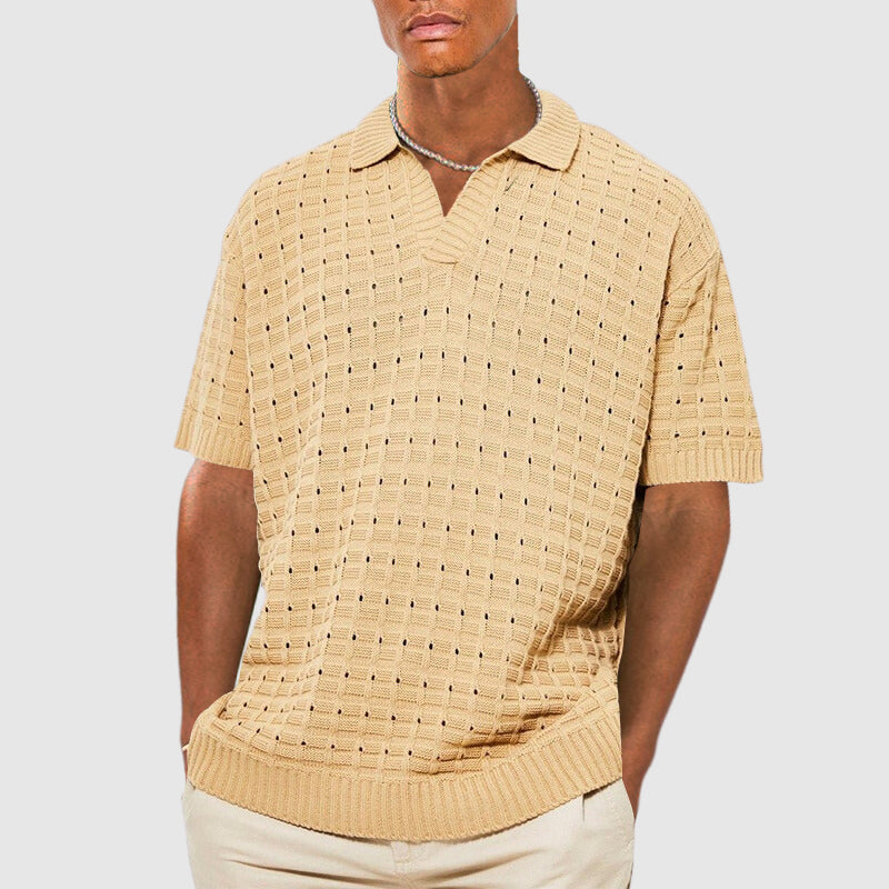 Polo col V homme Miami Beach – Projet Paris – Style estival élégant – Léger, respirant