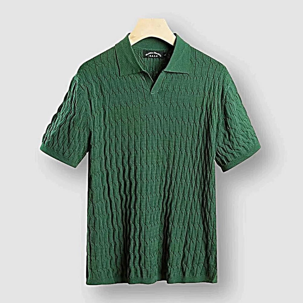 Polo tricoté Crump pour homme - North Royal - Projet Paris - Élégance décontractée