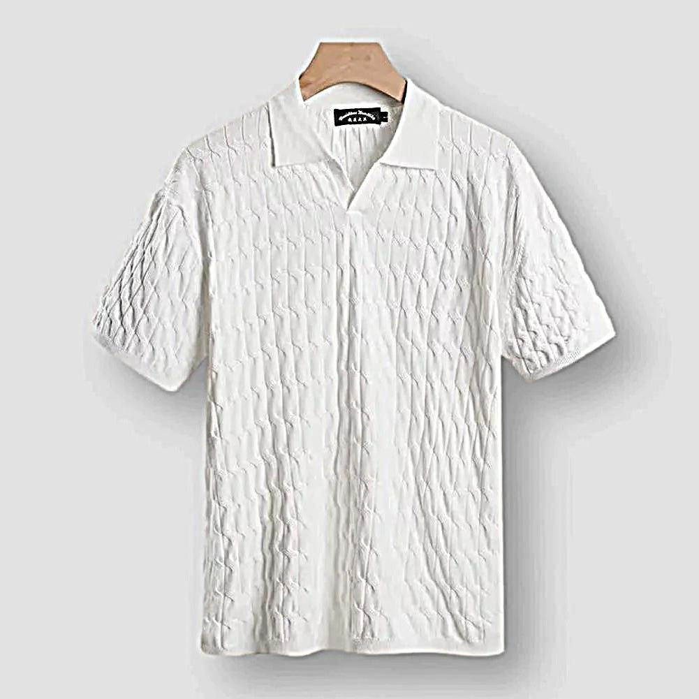 Polo tricoté Crump pour homme - North Royal - Projet Paris - Élégance décontractée
