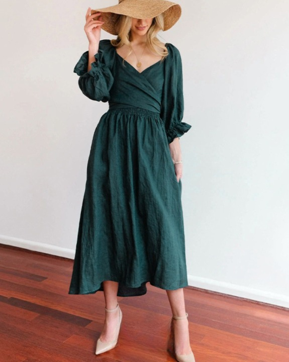 Robe à Manches Volantées Réversibles - Projet Paris - Polyvalente et élégante