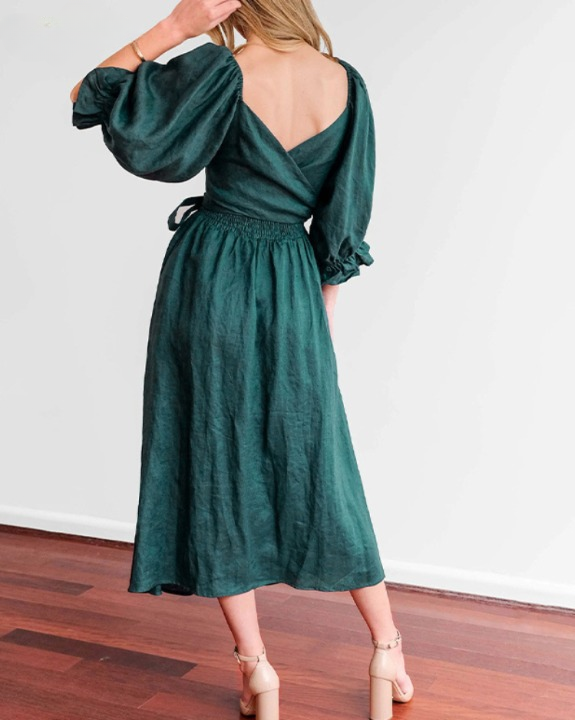 Robe à Manches Volantées Réversibles - Projet Paris - Polyvalente et élégante