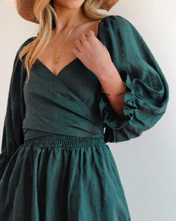 Robe à Manches Volantées Réversibles - Projet Paris - Polyvalente et élégante