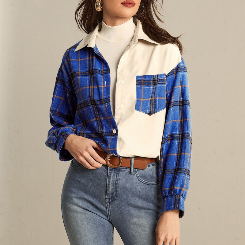 Blouse patchwork - Rileys - Projet Paris - Design original - Toucher doux et léger