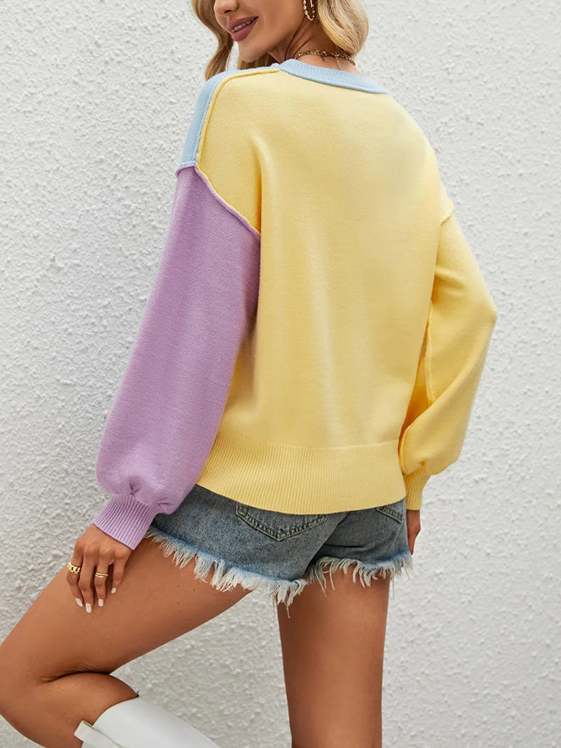 Pull coloré tendance pour femmes - Projet Paris - Couleurs vives