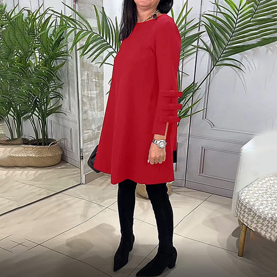 Robe décontractée à manches longues pour femmes - Confortable - Projet Paris - Look casual -