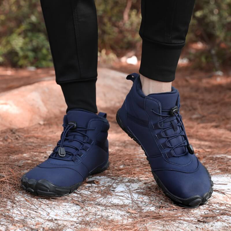 Chaussures d'hiver barefoot IceWalker - Pour marcher confortablement sur la glace - Projet Paris - Protection et confort optimal en hiver - Semelle antidérapante et isolante