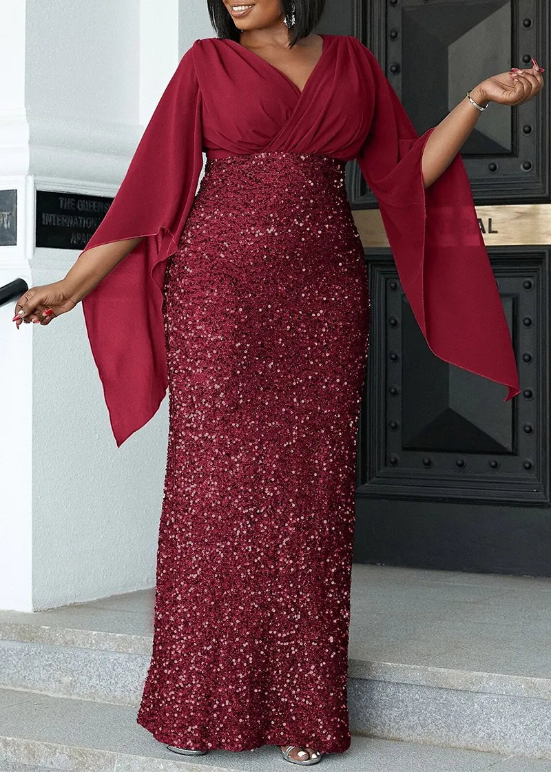 Robe midi élégante - Grande taille - Projet Paris - Parfaite pour les banquets - Confort chic