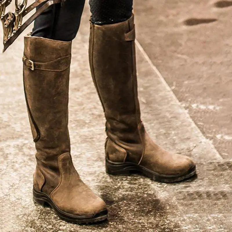 Bottes d'équitation pour femmes, hauteur genou - Élégance équestre - Projet Paris - Confort supérieur