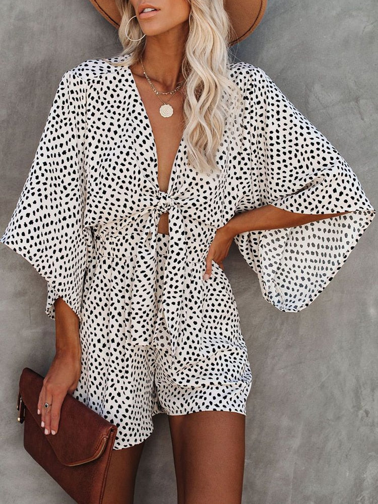 Playsuit avec Nœud - Projet Paris - Casual et stylé - Confortable pour l'été