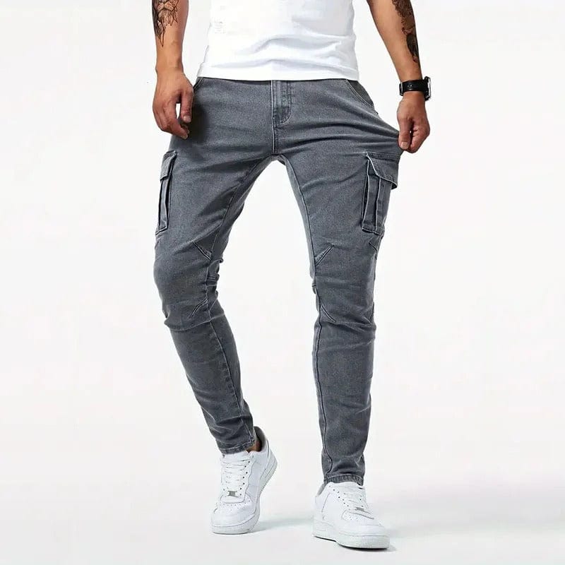Pantalon cargo élégant - Fonctionnalité et style - Projet Paris - Allie praticité et élégance pour un look moderne - Poches multiples et coupe ajustée