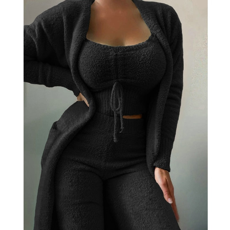 Ensemble d'intérieur en velours pour femmes - Doux et confortable - Projet Paris - Parfait pour se détendre