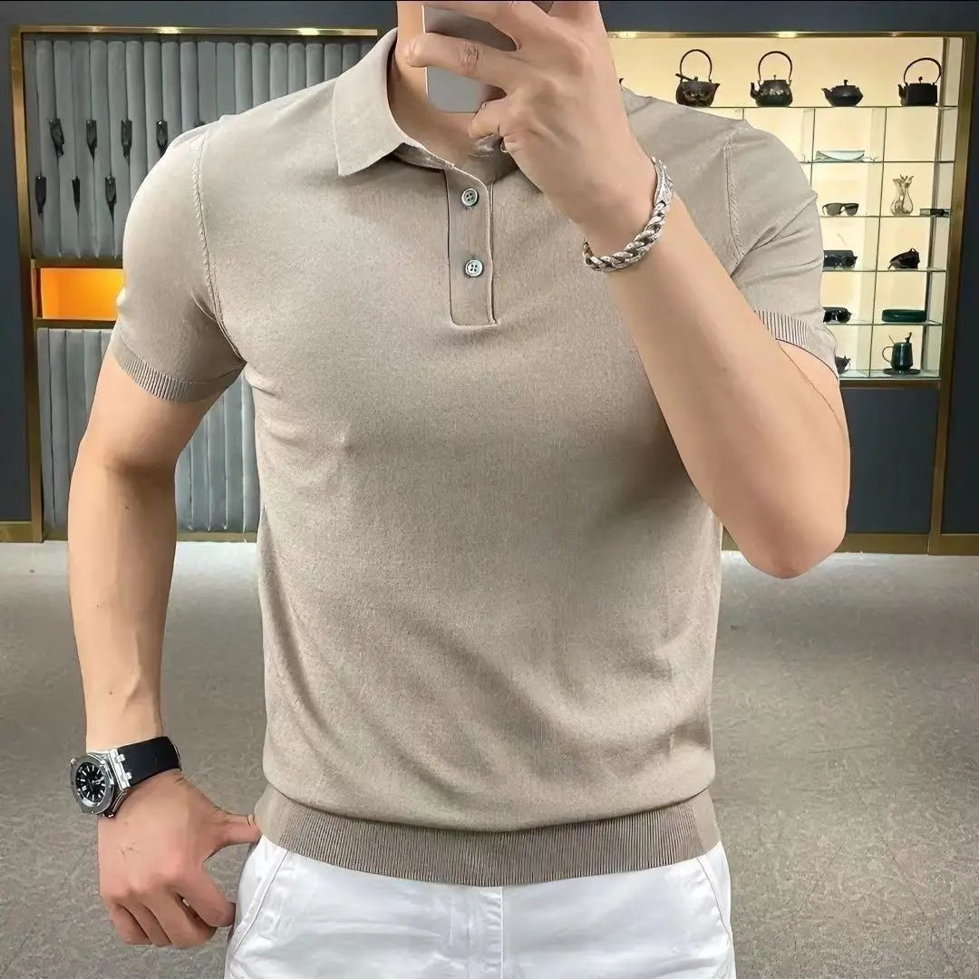 Polo homme à manches courtes – Projet Paris – Style décontracté et confortable