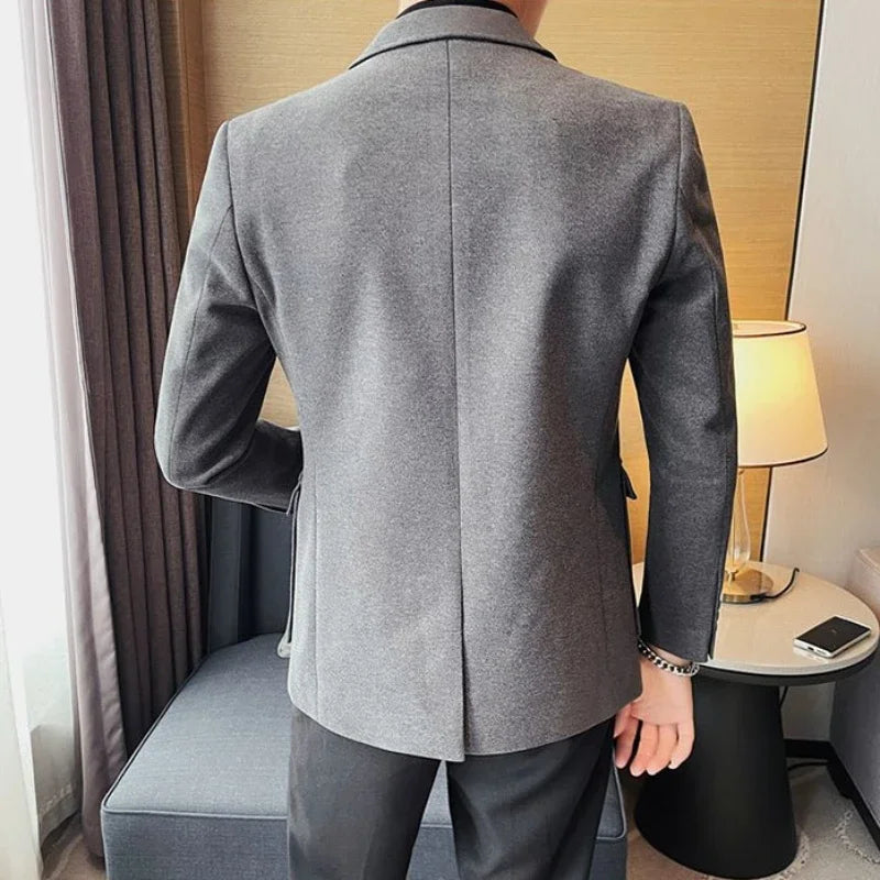 Blazer élégant cintré avec poches multiples pour hommes - Projet Paris - Style raffiné et pratique
