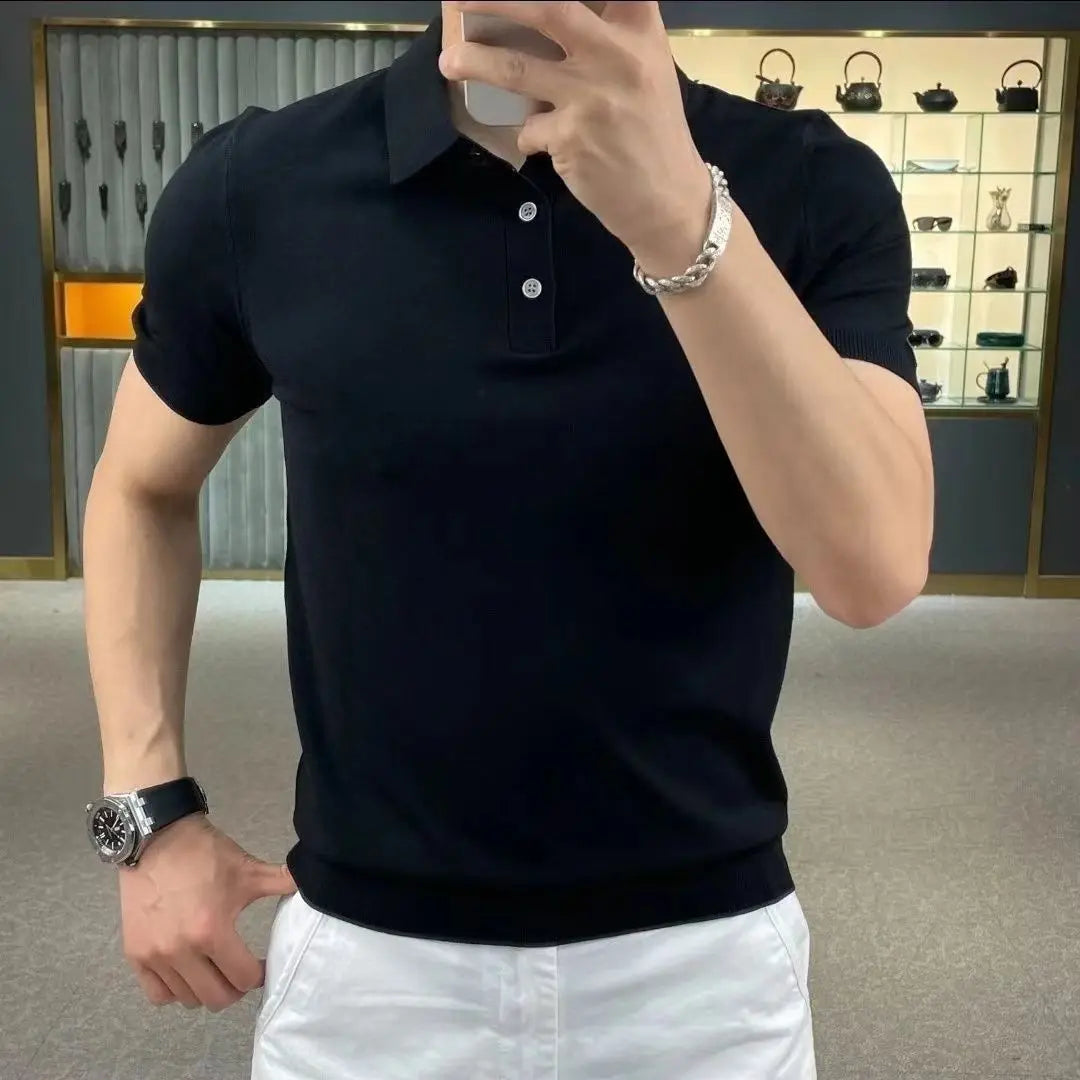 Polo homme à manches courtes – Projet Paris – Style décontracté et confortable