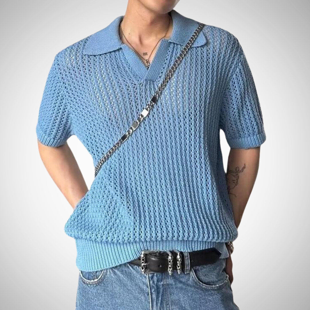 Polo en maille élégant pour homme – Damien – Projet Paris – Respirant et confortable
