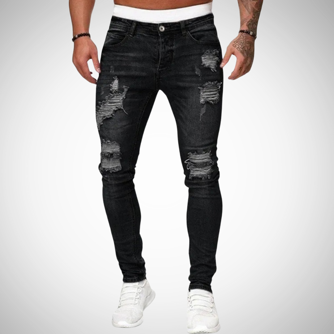 Jeans slim-fit vintage pour homme – Projet Paris – Confort moderne et look intemporel