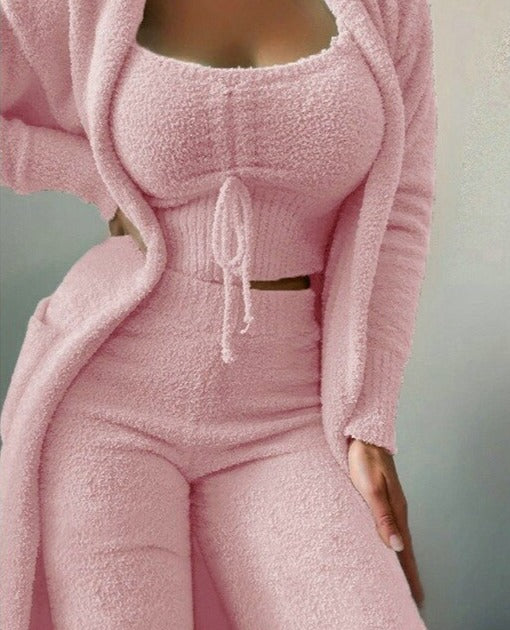 Ensemble d'intérieur en velours pour femmes - Doux et confortable - Projet Paris - Parfait pour se détendre