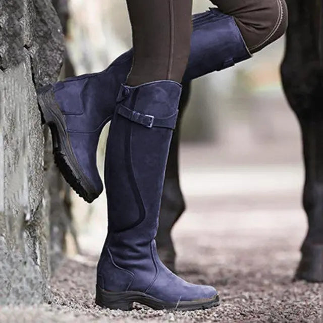 Bottes d'équitation pour femmes, hauteur genou - Élégance équestre - Projet Paris - Confort supérieur