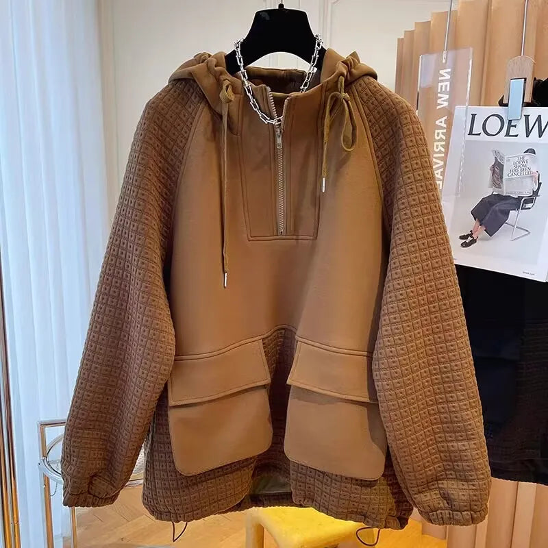 Veste à capuche avec grande poche - Projet Paris - Pratique et stylée - Idéale pour un look décontracté