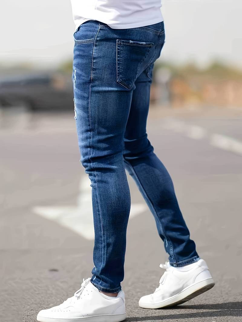 Jean déchiré homme moderne – Projet Paris – Coupe slim tendance et confort