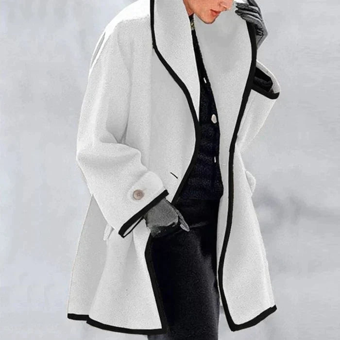 Manteau en laine - pour femme - Projet Paris - Élégant et chaud - Parfait pour les journées d'hiver - Idéal pour un look chic et intemporel