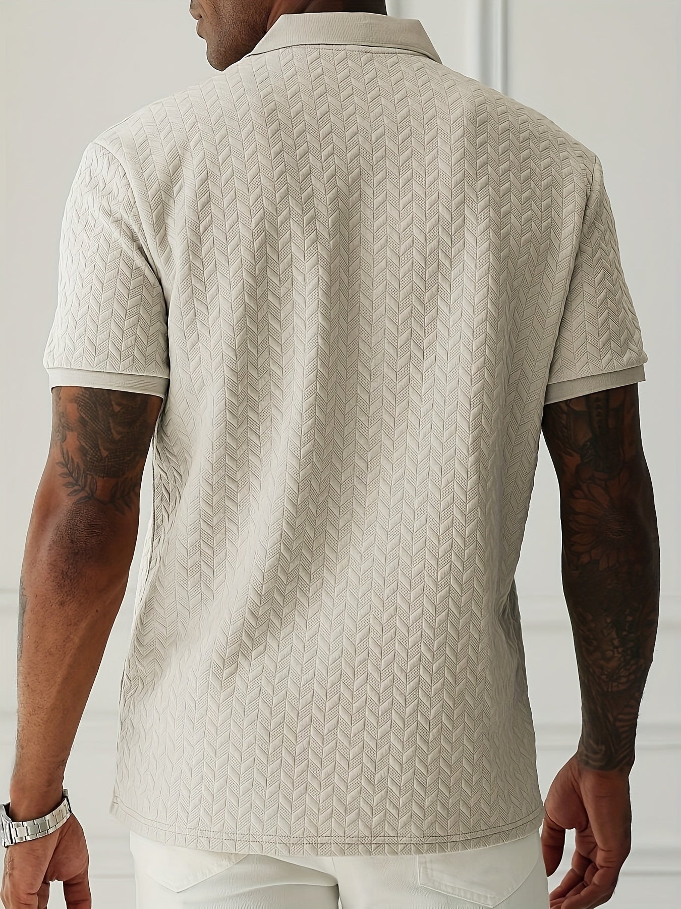 Polo intemporel pour homme avec col moderne - Projet Paris - Élégance décontractée