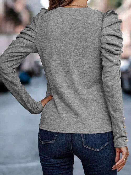 Blouse à manches bouffantes - Élégance Romantique - Projet Paris - Design féminin