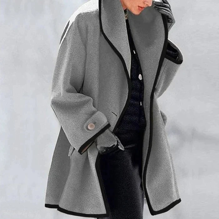 Manteau en laine - pour femme - Projet Paris - Élégant et chaud - Parfait pour les journées d'hiver - Idéal pour un look chic et intemporel