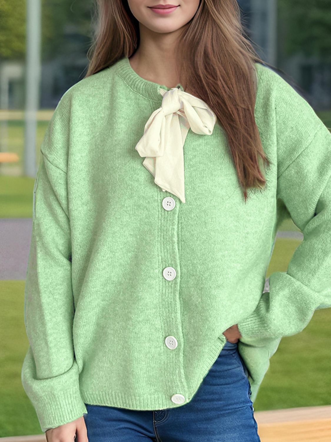 Cardigan à manches longues avec boutons - Projet Paris - Élégance et confort