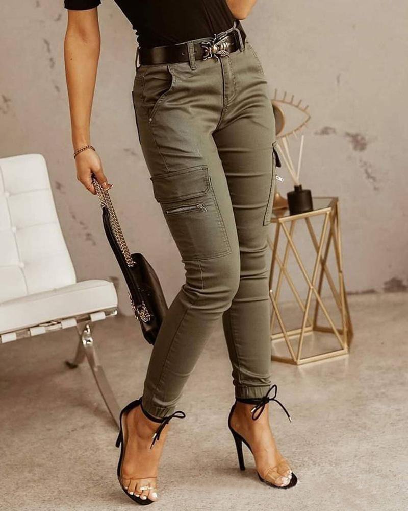 Jean Cargo Tendance pour Femme – Projet Paris – Pratique et stylé – Pour un look décontracté